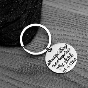 Quilting Jewelry Quilting Gift Quilt Keychain